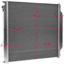New 2 Row Aluminum Radiator Compatible For Ford F250 F350 F450 6.0L Diesel Powerstroke Engine 2003-2007 MT/AT