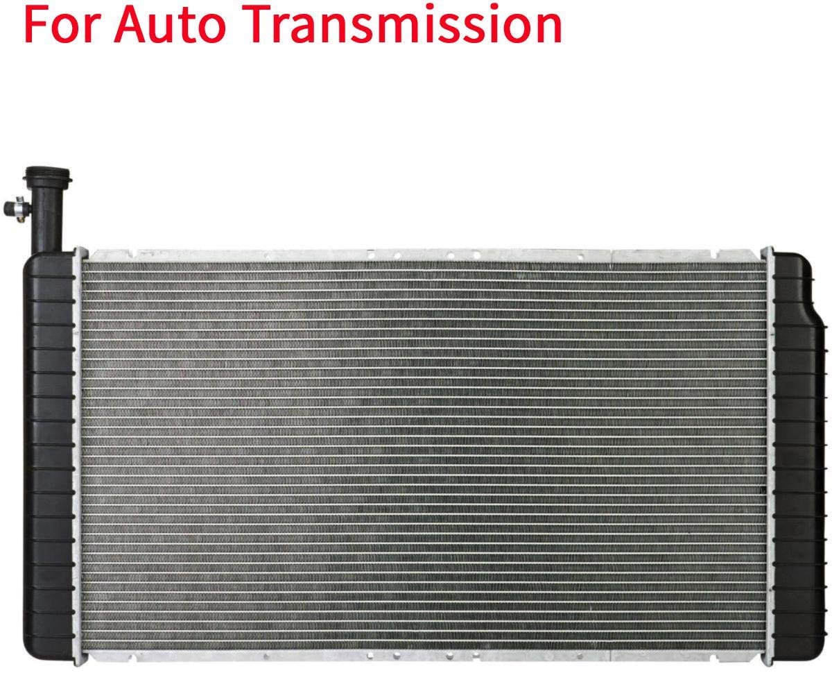 YGKJ Auto AT Al/Plastic Radiator compatible with 04-14 Express Savana 10-14 Express Cargo 4.3L V6