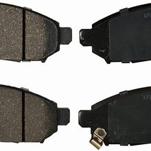 KFE KFE1094-104 Ultra Quiet Advanced Premium Ceramic Brake Pad Front Set for: Nissan Frontier, Pathfinder, Xterra, NV200, Leaf; Suzuki Equator