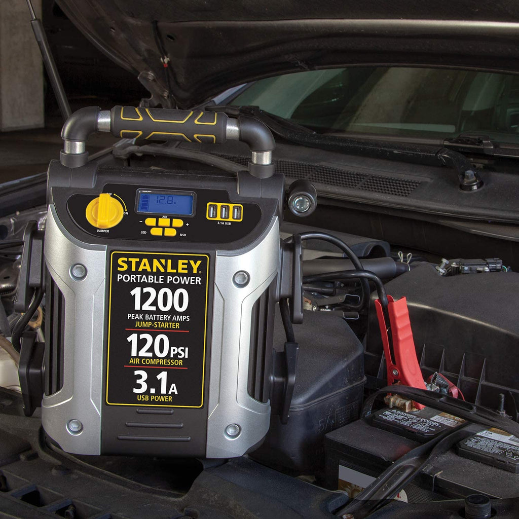 STANLEY J5C09D Digital Portable Power Station Jump Starter 1200 Peak