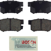 Bosch BE537 Blue Disc Brake Pad Set for Select Acura CL, CSX, ILX, RSX, TL, TSX; Honda Accord, Civic, CR-Z, Prelude, S2000; Suzuki Kizashi, SX4 - REAR