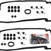Engine Valve Cover Gaskets Kit Left & Right Replacement for BMW 545i 550i 645Ci 650i 745Li 745i 4.8L 2002 2003 2004 2005 2006 2007 2008 2009 2010# 11127513194 11127513195 by LAFORMO