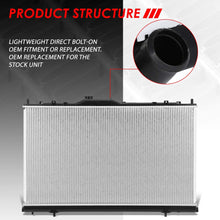 2675 Factory Style Aluminum Cooling Radiator Replacement for 04-11 Mitsubishi Endeavor 3.8L AT