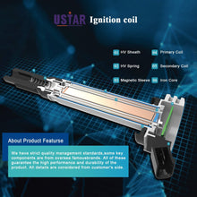 USTAR Ignition Coils 8 Pack for Toyota 4Runner Land Cruiser Sequoia Tundra Lexus GS430 GX470 LS430 LX470 SC430 Engine V8 4.3L 4.7L Replaces 90919-02230