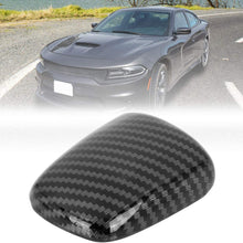 X AUTOHAUX Car Gear Shift Knob Head Cover Sticker Trim Carbon Fiber Style for Dodge Challenger Charger 2015-2019