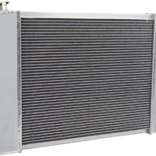 Primecooling 4 Row Aluminum Racing Radiator for Firebird, Camaro Small Block 1967-69