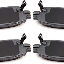 Ceramic Discs Brake Pads,SCITOO 4pcs REAR Disc Brake Pad Kit fit Buick Enclave/Rainier,Chevy SSR/Trailblazer/Trailblazer EXT/Traverse,GMC Acadia/Envoy/Envoy XL/Envoy XUV,Olds Bravada,Isuzu,Saab,Saturn