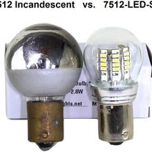 LED NAVIGATION BULBS - SET OF TWO (2) BULBS - RA-7512 / W-1280 / BAY15S