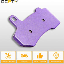 OCPTY FA409 Front and Rear Carbon Fiber Brake Pads Fit for 2008-2013 Harley Davidson FLHRC Road King Classic, 2008-2012 Harley Davidson FLHTC Electra Glide Classic