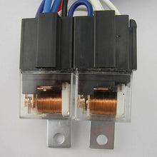 H4 9003 Headlight Relay Wiring Harness Kit, H6054 H4 Socket Plugs H4 Headlamp Light Bulb Ceramic Socket Plugs Relay Harness for Ground Triggered H6054 H5054 H6054LL 6014 6052 6053 Headlights