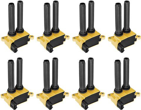 ENA 8 Pack Heavy Duty Ignition Coil Compatible with Chrysler 300, Aspen, Dodge Challenger, Charger, Durango, Magnum, Ram 1500, 2500, 3500, Jeep Commander, Grand Cherokee