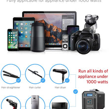 BESTEK 1000W Pure Sine Wave Power Inverter DC 12V to 110V AC Car Inverter with Digital LCD Display 4.2A Dual USB Charging Ports