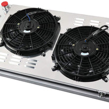 ALLOYWORKS 3 Row All Aluminum Radiator+Shroud Fan+Relay For 1971-1990 Chevy C/K/G/P 10 20 30 Pickup Caprice/For 1972-1980 GMC C/G/K 15 25 35 1500 2500 3500 / For 1965-1990 Buick LeSabre Electra Cent
