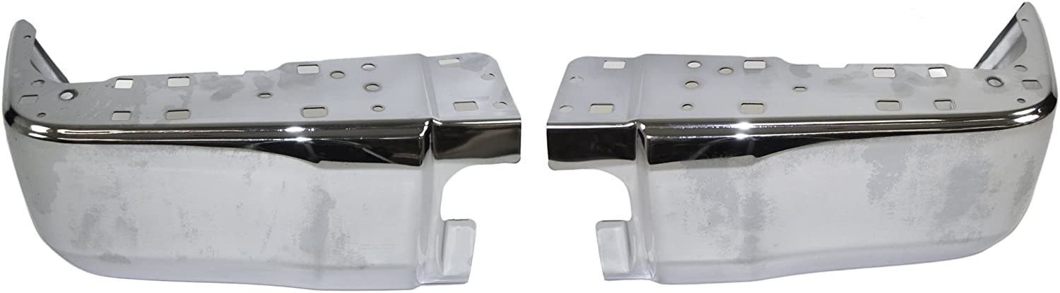 REAR BUMPER END CAP CHROME W/O SENSOR HOLE LH & RH FOR 2014-2017 TUNDRA TO1104123 TO1105123