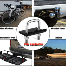 CZC AUTO Hitch Tightener 304 Stainless Steel Heavy Duty Anti-Rattle Stabilizer for1.25 2 Inch Hitch, Rust-Free Lock Down Hitch Stabilizer for Hitch Tray Cargo Carrier Bike Rack Trailer Ball Mount
