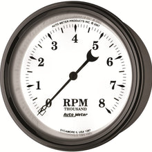 Auto Meter 1297 Old Tyme White II 3-3/8" 8000 RPM In-Dash Tachometer Gauge