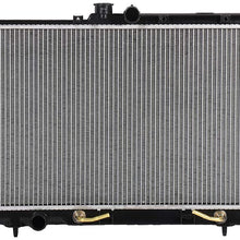 ECCPP Auto Parts Plastic Aluminum Replacement Radiator for 2448 Fit For 2002-2007 Mitsubishi Lancer
