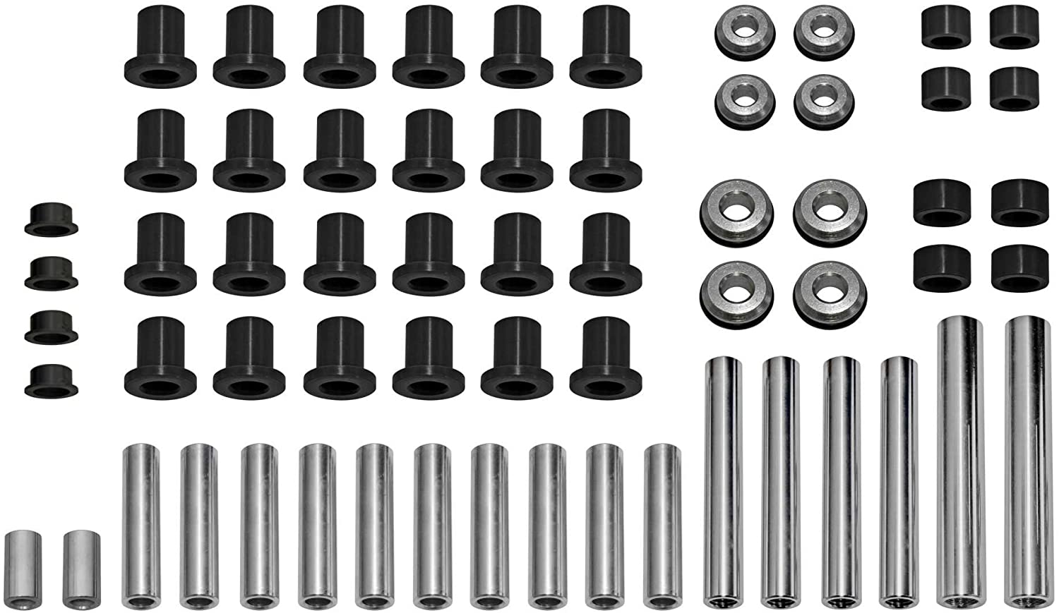 SuperATV Heavy Duty UHMW A-Arm/Control Arm Bushing Kit for OE Arms for Polaris RZR 900/900 4/900 S / 1000 S (2016 ONLY) - Front and Rear - Much Stronger Than Stock!