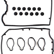 CNS Engine Valve Cover Gasket Set (With Spark Plug Tube Seals and Grommets) Compatible with 97-99 SUBARU 2.5L 2458CC H4 DOHC (16 Valve) EJ25D