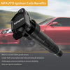 NPAUTO Ignition Coils Compatible with 2008-14 Hyundai Sonata Kia Genesis Coupe Santa Fe Forte Forte Optima Sorento Sportage L4 2.4L 2.0L, C1667 UF611, Pack of 4
