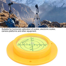 Round Bubble Level, 90mm Level Bubble, Durable with Scale ABS Portable for Cameras Electronic Scales Scales