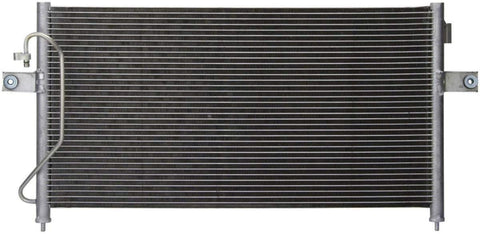 IINAWO All Aluminum Condenser 1 Row Compatible with 2001-2002 Frontier 2.4L 2001-2002 Frontier 3.3L 2000-2002 Xterra 3.3L 2000-2002 Xterra 2.4L L4 V6 Without Oil Cooler