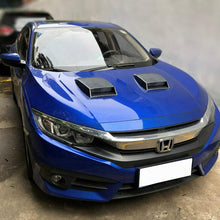 N\A Carbon Fiber AUTO Air Flow Intake Hood Scoop Bonnet Vent Sporty Cover Universal