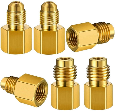 Iinger Brass Refrigeration Box Adapter is Suitable Fit for R12 Assembly Adapter 1/2 Acme Air Conditioner Connector Nut