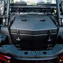 SuperATV Heavy Duty Insulated Rear Cooler/Cargo Box for Polaris RZR XP Turbo S / 4 Turbo S (2018+) - Sealed Lid Keeps Ice In & Mud Out!