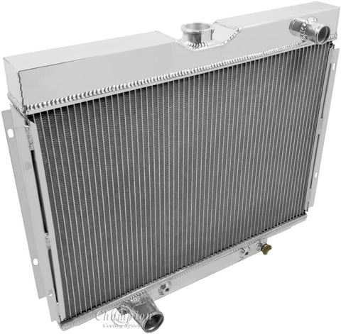Champion Cooling, 2 Row All Aluminum Radiator for Ford Fairlane, EC379