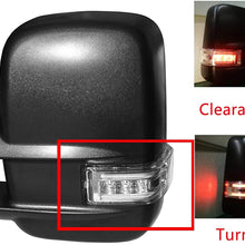 AERDM New 2pcs Pair Left+Right Heated Telescoping Towing Mirrors with Arrow Signal Turn & Puddle Lights fit for 03-07 Chevy/GMC Silverado/Sierra