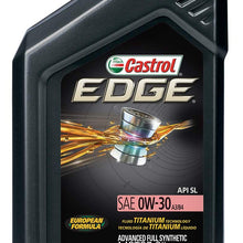 Castrol 06244 EDGE A3/B4 0W-30 Advanced Full Synthetic Motor Oil, 1 Quart, 6 Pack