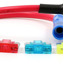 Lumision ADD Circuit Blade Style ATT Low Profile Mini FUSETAP Fuse TAP + Fuse Set 5, 7.5, 10, 15, 20 AMPS