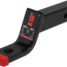 bROK Products 32956 Ball Mount 2"x3"Drop, 1" Ball, Black Powdercoat