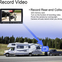 ZEROXCLUB Wired Backup Camera Kit, 7'' DVR Split Monitor with Touch Button, HD 1080P & IP69 Waterproof Reverse Rear Side View Camera + Parking Lines for Truck/Semi-Trailer/Box Truck/RV-Y704