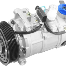 MGPRO 1pc A/C Compressor & Clutch Compatible with 2017-2018 A6 Quattro Sedan 2016-2018 A7 Quattro Hatchback 2017 Q7 Sport Utility