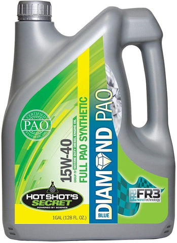 Hot Shot's Secret Blue Diamond 100% PAO Oil 15w40 CK4 1 Gallon