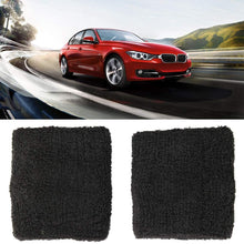 KIMISS 1 Pair Universal Black Reservoir Tank Cover Sock Car Reservoir Brake Clutch for Preventing the Fluid Loss((RACING))