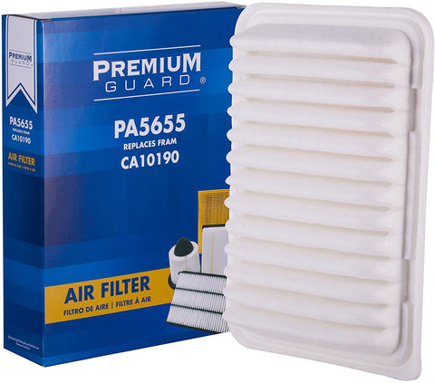 Premium Guard Air Filter PA5655| Fits 2009-19 Toyota Corolla, 2006-18 Yaris, 2009-14 Matrix, 2007 Avanza, 2017-18 Corolla iM, 2008-14 Scion xD, 2016 iM, 2009-10 Pontiac Vibe