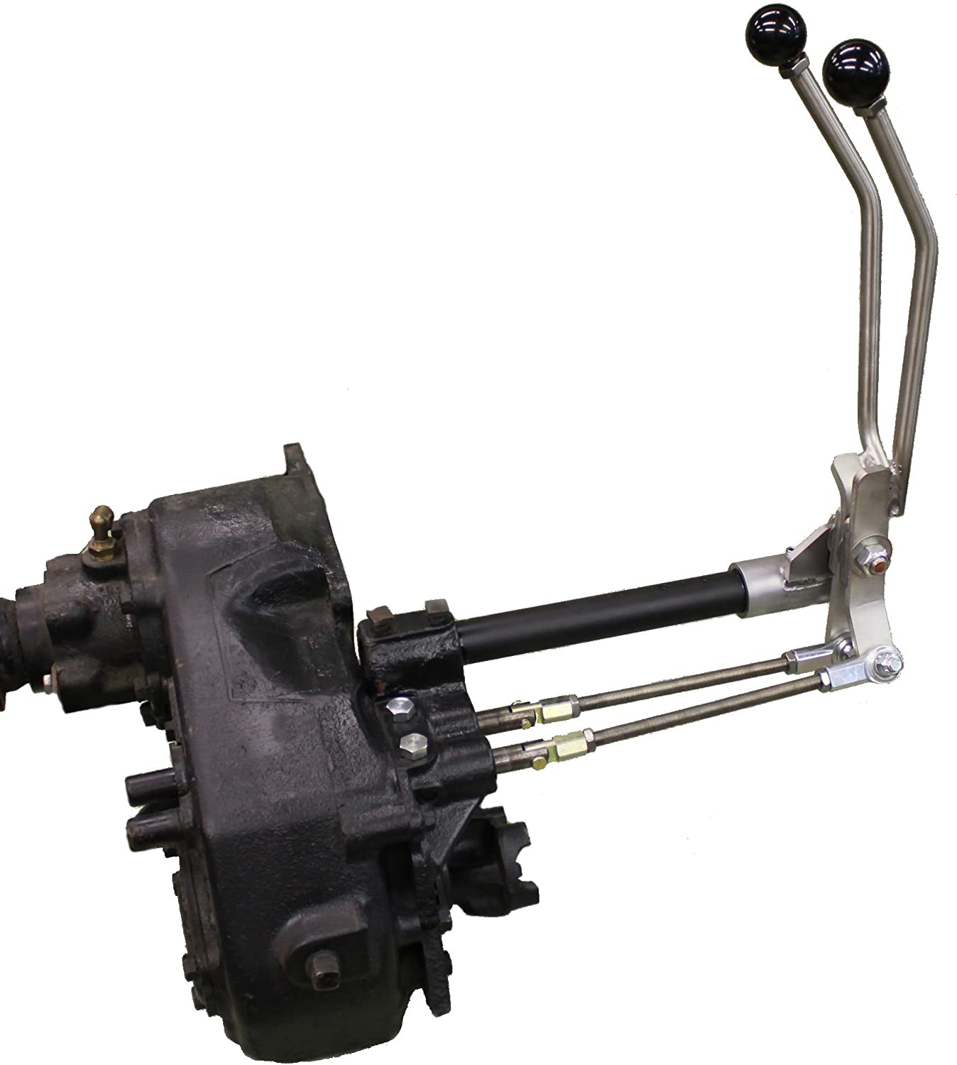 JB Custom Fabrication D20J Stainless Steel Twin-Stick Shifter for Jeep Full Size Wagoneer, Cherokee, J-Series P/U