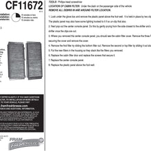 FRAM Fresh Breeze Cabin Air Filter Replacement for Car Passenger Compartment w/ Arm and Hammer Baking Soda, Easy Install, CF11182 for Select Acura and Honda Vehicles