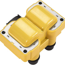 ENA Heavy Duty Ignition Coil Pack of 2 compatible with 89-03 Ford Escort Ranger Mazda 626 B2500 Mercury Cougar Mountaineer 1.9L 2.0L 2.3L 2.5L 4.6L 5.0L