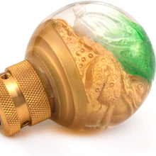 Thruifo Gear Shifter Knob, Lucky Style MT Car Stick Shift Head Fit Most Automatic Manual Vehicles, Gold