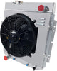 CoolingCare 3 Row Aluminum Radiator+ Shroud w/Fan(14 Inch) for Ford Mustang 65-66/ Mercury Comet 1961-65