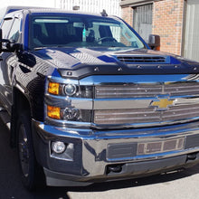 FormFit Smooth Black Tough Guard Hood Protector Bug Shield Deflector Fits 2017 2018 Chevrolet Silverado 2500 3500 Duramax Diesel