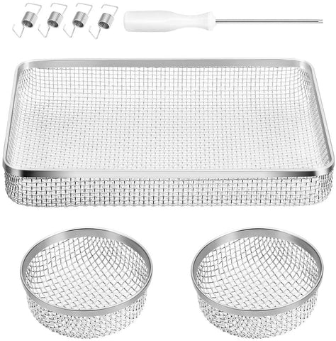 BougeRV RV Flying Insect Screen RV Furnace Vent Cover RV Bug Screen Covers Water Heater Screen Stainless Steel Mesh for RVs/Campers/Trailers (3Pack)