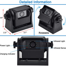 Oyviny WiFi Magnetic Wireless Backup Camera Rechargeble Trailer Hicth Rear View Camera for Hooking up Gooseneck Horse/Boat/Travel Trailer and Fifth Wheel, Support iOS and Android System, Night Vision