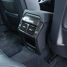 CHEYA Carbon Fiber Rear Row Air Conditioner Outlet Vent Frame Trim 1pc for Land Rover Range Rover Evoque 2012-2017