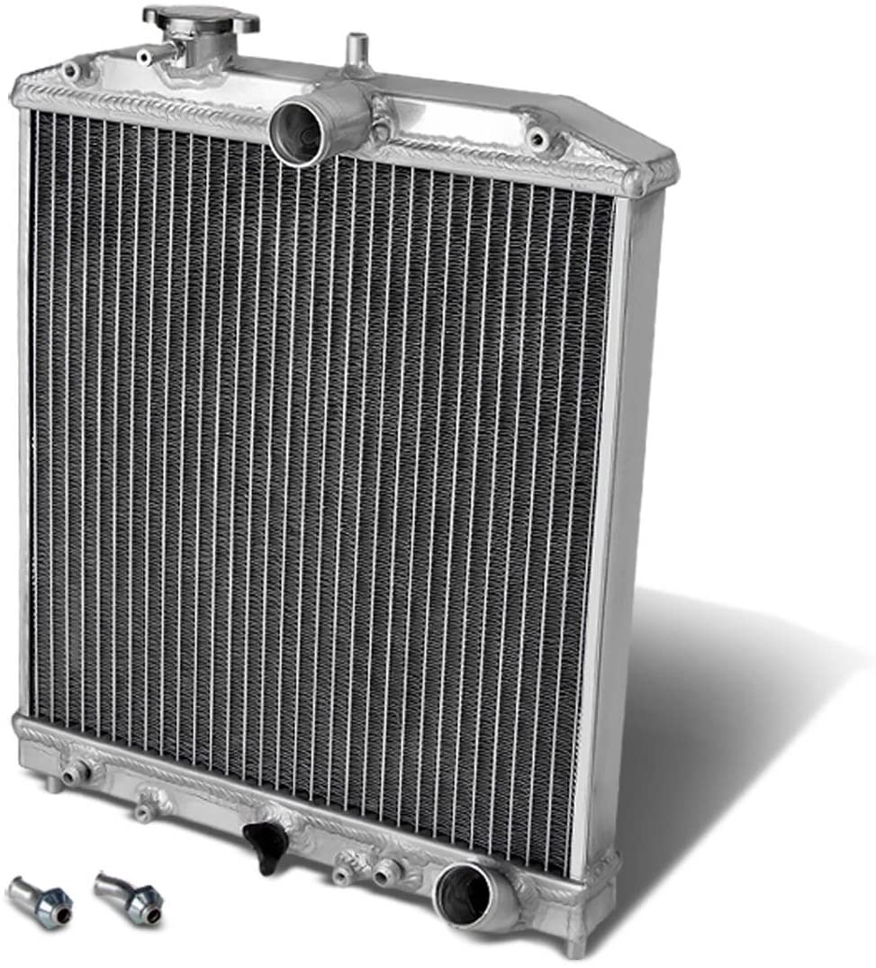 For Honda D15/16/B18 1.5L/1.6L/1.8L I4 AT 2-Row Dual/Double Core T-6061 Aluminum Radiator