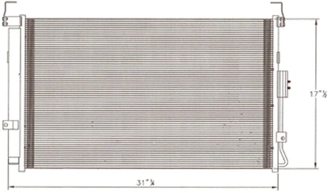 CPP Air Conditioning Condenser for Hyundai Entourage, Kia Sedona KI3030118